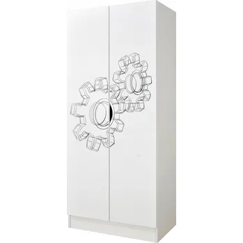 Šatní skříň Skříň Leomark Roma 70 x 161,5 x 42,5 cm bílá