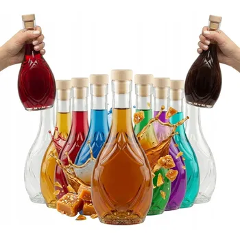 Láhev 50x Skleněné lahve ICONA 250ml Láhev IRYS na Likéry Medovinu, Šťávu, Víno