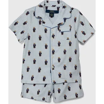 Pánské pyžamo Dětské bavlněné pyžamo Polo Ralph Lauren 8P0139 modrá 05X, vel. 109-116