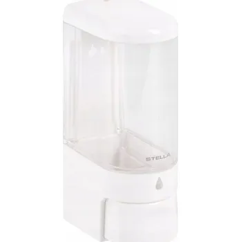 Ruční nástěnný dávkovač mýdla Stella 250 ml bezbarvý, bílý