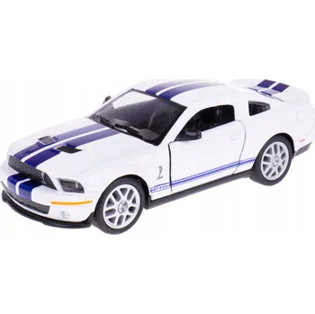 autíčko FORD SHELBY GT500 2007 KINSMART MODEL KOVOVÝ 1:38 BÍLÝ