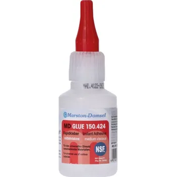 Průmyslové lepidlo MD GLUE 150 univerzální vteřinové lepidlo na kov, dřevo, plast - na pórovité materiály, balení 50 g