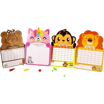 Obraz Dětská tabulka na psaní s mazacím fixem – zvířátko, 26 cm