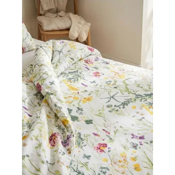 Povlečení Sinsay - Bavlněná sada povlečení s květy - vícebarevná - 410GS-MLC - 410GS-MLC-ONE