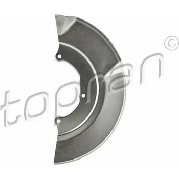 Brzdový systém Ochranný plech proti rozstřikování, brzdový kotouč TOPRAN 116 838