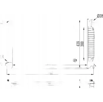 Chladič motoru NRF 53023 Chladič motoru, chlazení motoru