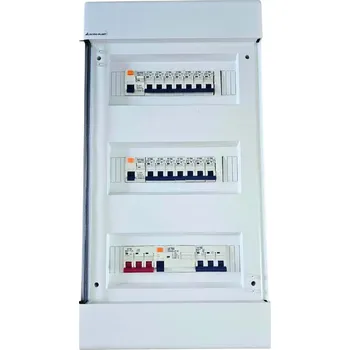 Rozvaděč Domovní nástěnný rozvaděč s pojistkami, připravený k montáži, 36 modulů