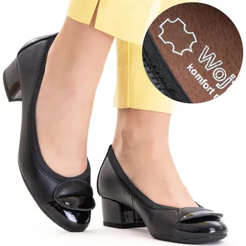 Dámské lodičky Wojtyłko dámské lodičky na blokovém podpatku, velikost 40