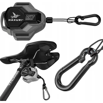 Tažné lano Tažné lano na kolo Hol do kola Svinovací Nosnost 100 kg Silné 2,5 m MTB