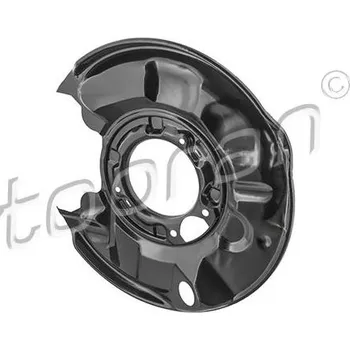 Brzdový kotouč Ochranný plech proti rozstřikování, brzdový kotouč TOPRAN 409 524