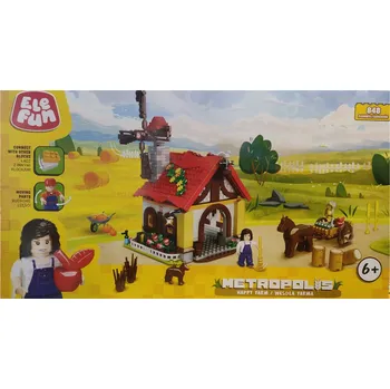 ostatní stavebnice Velká sada Stavebnice Elefun VESELÁ FARMA 848 dílů