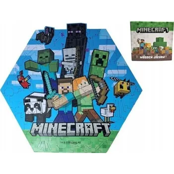 Puzzle PUZZLE DŘEVĚNÉ 130 DÍLKŮ MINECRAFT CREEPER