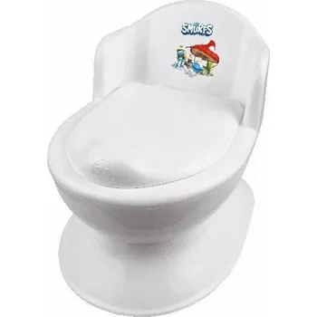 Kojenecká hygiena Media Rodzina Dětský záchod Media Family Šmoulové bílý