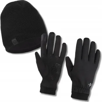 Čepice Pánský zimní zateplený komplet Čepice Dotykové rukavice pro obrazovky MORAJ