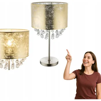 Lampička Stolní lampa Globo Amy šedá, žlutá 60 W