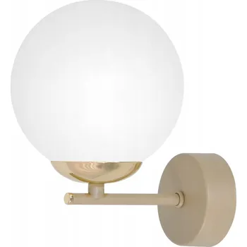 Nástěnné svítidlo Nástěnné Svítidlo Béžové Zlaté Detaily Bílé Stínidlo Elegantní K-5795 SAVIA