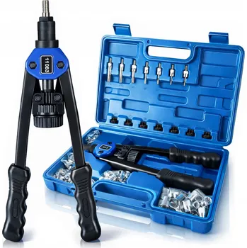 Nýtovací pistole NITOWNICA RĘCZNA DO NITONAKRĘTEK Ruční nýtovací kleště na nýtovací matice M3-M12 sada + transportní kufřík