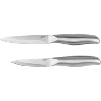 Kuchyňský nůž ERNESTO Sada zeleninových nožů z nerezové oceli / 2 ks / Stříbrná
