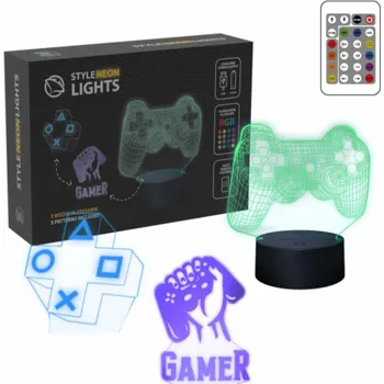 Dekorativní svítidlo Manta SNL122RGB LED lampa světelná dekorace hra 2 RGB 3D