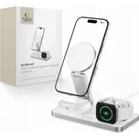 4kom.pl Bezdrátová nabíječka 3v1 Tech-Protect QI15W-A47 3v1 magnetická bezdrátová nabíječka MagSafe bílá