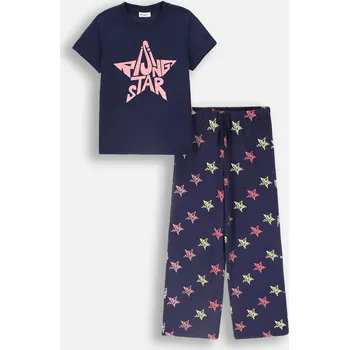 Dívčí pyžamo Grafitové bavlněné pyžamo vel 104/110 Coccodrillo ZC4