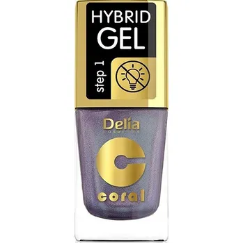 Lak na nehty DELIA Hybridní lak GEL Krok 1 11 ml 134 MULTIREFLEXNÍ