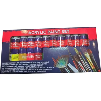 Vodová barva Akrylové barvy Van Bleiswijck multibarevné 12 kusů x 12 ml