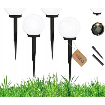 Venkovní osvětlení SOLÁRNÍ ZAHRADNÍ LAMPA ZAPICHOVACÍ BÍLÁ KOULE SVĚTLA KOULE LED 4 KS SADA LAMPIČEK