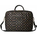 Taška Guess 4G Pivoňka Přední kapsa na zip Triangle Logo 16 černá