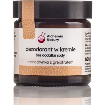 Deodorant v krému Alchemia Natury bez sody mandarinka a grep 60 ml