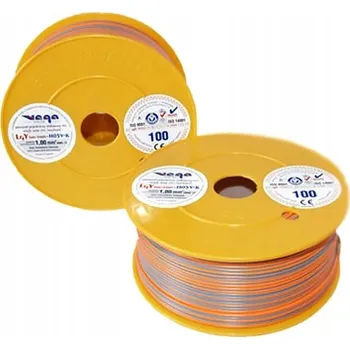 elektrický kabel Vodič LGY/H05V-K 1,00 mm2 100m Oranžovo-Modrý