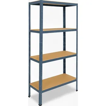 regál meets-ecommerce UG Policový regál 200x70x23, 4-7 polic barva: modrá, počet polic: 4 police