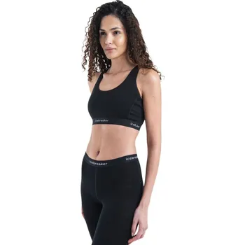 Dámské spodní prádlo Dámská sportovní podprsenka Icebreaker Merino Blend 125 Zoneknit Racerback Bra black L