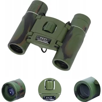 Mini dalekohled pro děti 8x21, maskáčový, přenosný