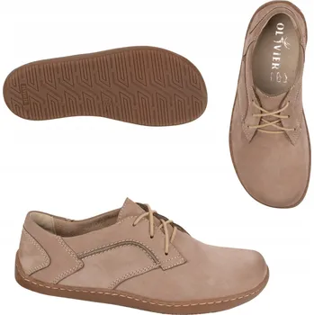 Dámské tenisky BAREFOOT Dámské minimalistické kožené boty 1082 béžové 39