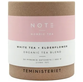 Čaj Teministeriet Tea Note Bílý čaj Bezinka Bio 20 sáčků
