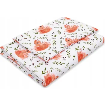 Povlečení Sada povlečení s výplní 120x90 cm - bílé veverky