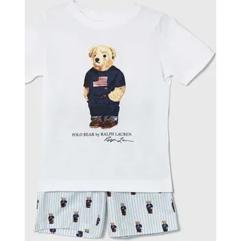 Pánské pyžamo Dětské bavlněné pyžamo Polo Ralph Lauren 8P0142 modrá 05X, vel. 102-108