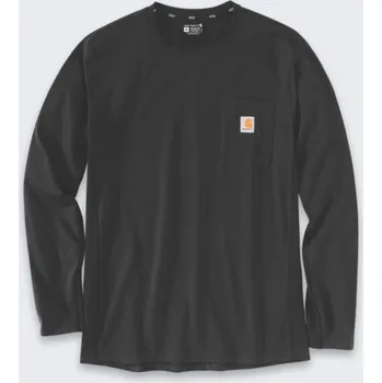 Pánské tričko Carhartt Tričko Force Midweight Pocket ČERNÉ