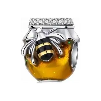 Přívěsek Přívěsek Charms med včela honey beads ze stříbra korálek stříbro s925