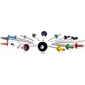 Nýt Unimet HLINÍKOVO-OCELOVÝ SLEPNÝ NÝT 4,0*8 MM RAL 8003