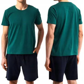 Pánské pyžamo Pánské pyžamo 100% BAVLNA Letní pyžamový komplet ATLANTIC NMP-379 - XL