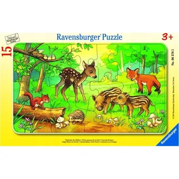 Puzzle Ravensburger Puzzle 15 dílků rámeček Puzzle 15 zvířat z lesa