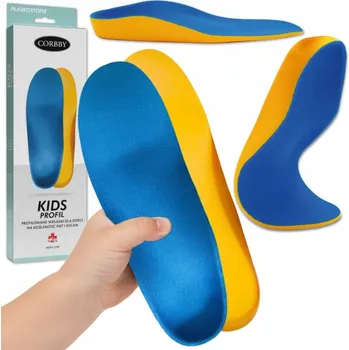 Vložka do bot Ortopedické profilované vložky do bot pro děti Corbby Kids Prof 30-31