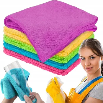 Utěrka Utěrka z mikrovlákna, vícebarevná, 30x30 cm, 10 ks