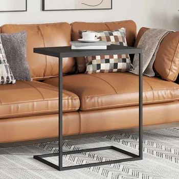 Konferenční stolek vidaXL Odkládací stolek 55 x 35 x 66 cm kompozitní dřevo [343095] Barva: Černá