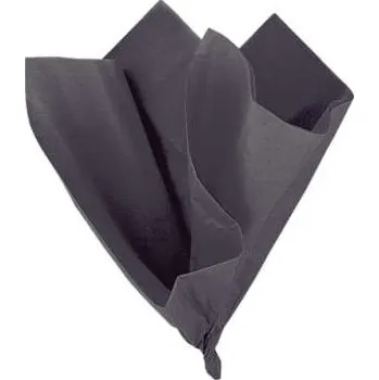 Kancelářský papír Dekorační hedvábný papír černý 51x66cm 10ks