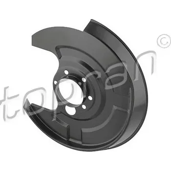 Brzdový kotouč Ochranný plech proti rozstřikování, brzdový kotouč TOPRAN 117 957