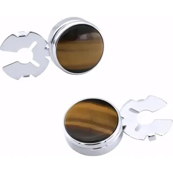 Manžetový knoflíček Gaira Ozdoba na knoflíčky Tygří oko 381513