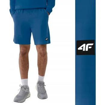 Pánské kraťasy Kraťasy 4F, modré, krátké, bavlněné, velikost L